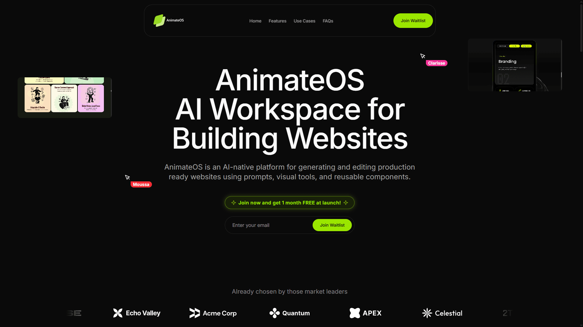 AnimateOS screenshot