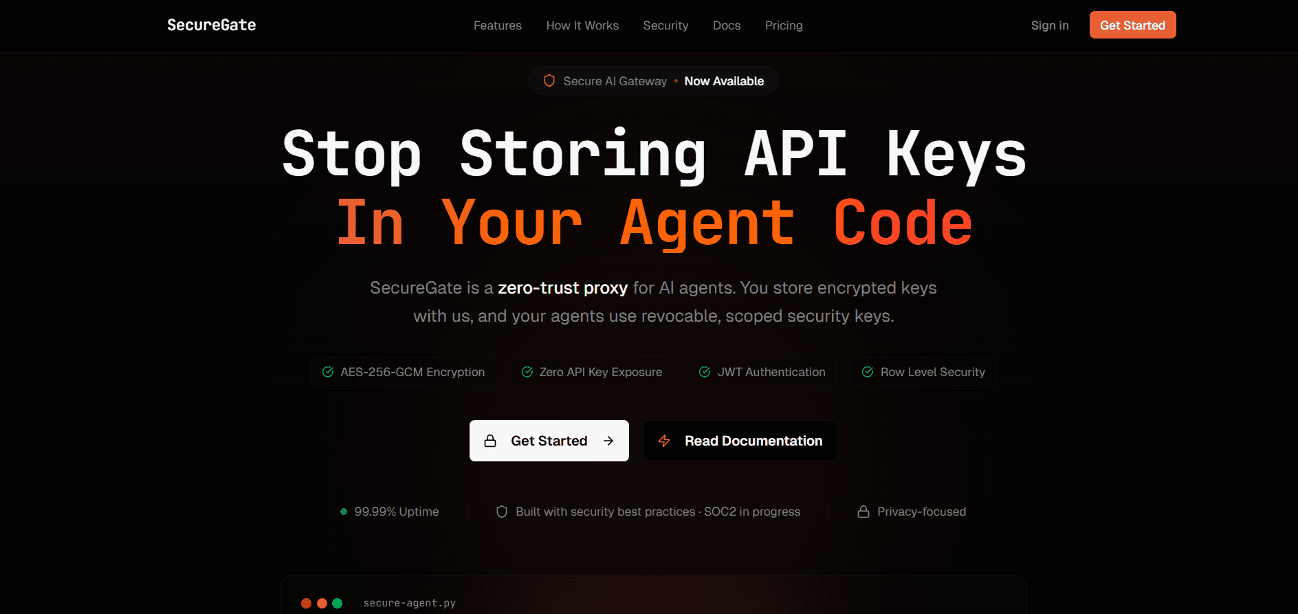 SecureGate screenshot